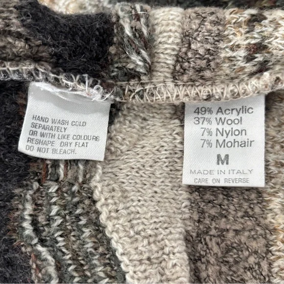 Norm Thompson Vintage Sweater Mens Textured Coogi Style Brown Medium - Picture 13 of 13